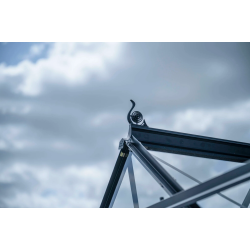 HALLS szklarnia ogrodowa ICON PLANTHOUSE 6 (7,3 m2; 1,93 x 3,79 m) czarna, szkło hartowane + baza